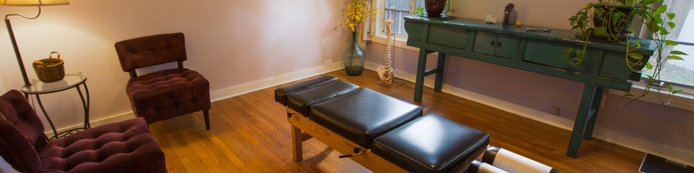 Chiropractic office interior setting