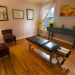 Chiropractic office interior setting