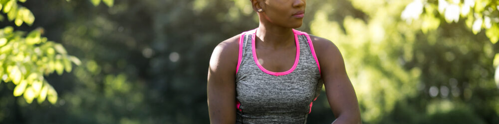Outdoor wellness lifestyle banner