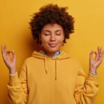 Woman meditating
